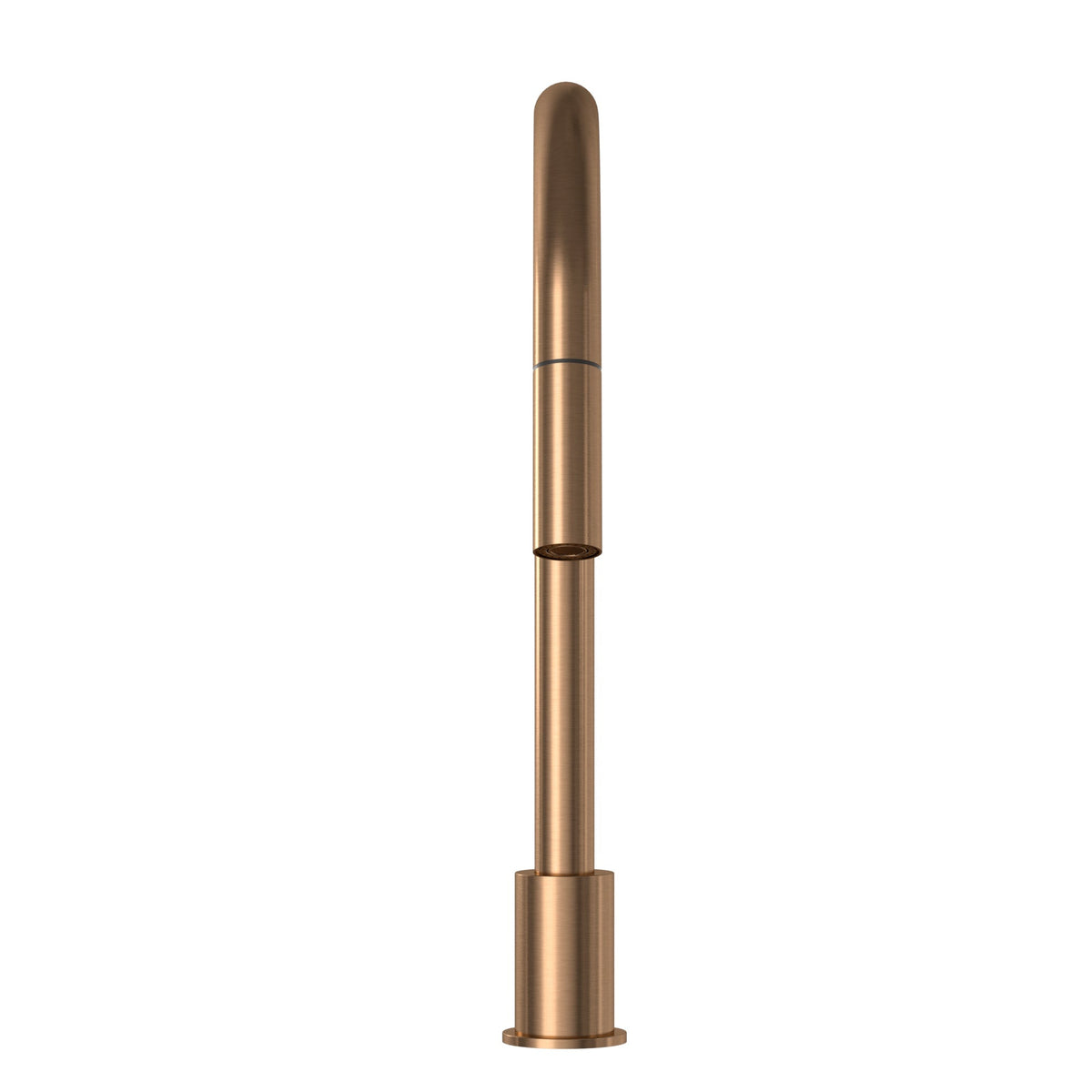 Kitchen hob spout with pull out nozzle in Tiger Bronze - angled product view
