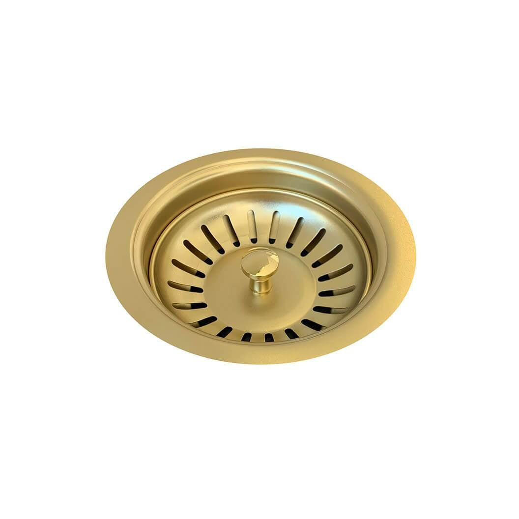 Sink Strainer and Waste Plug Basket with Stopper - Tiger Bronze
