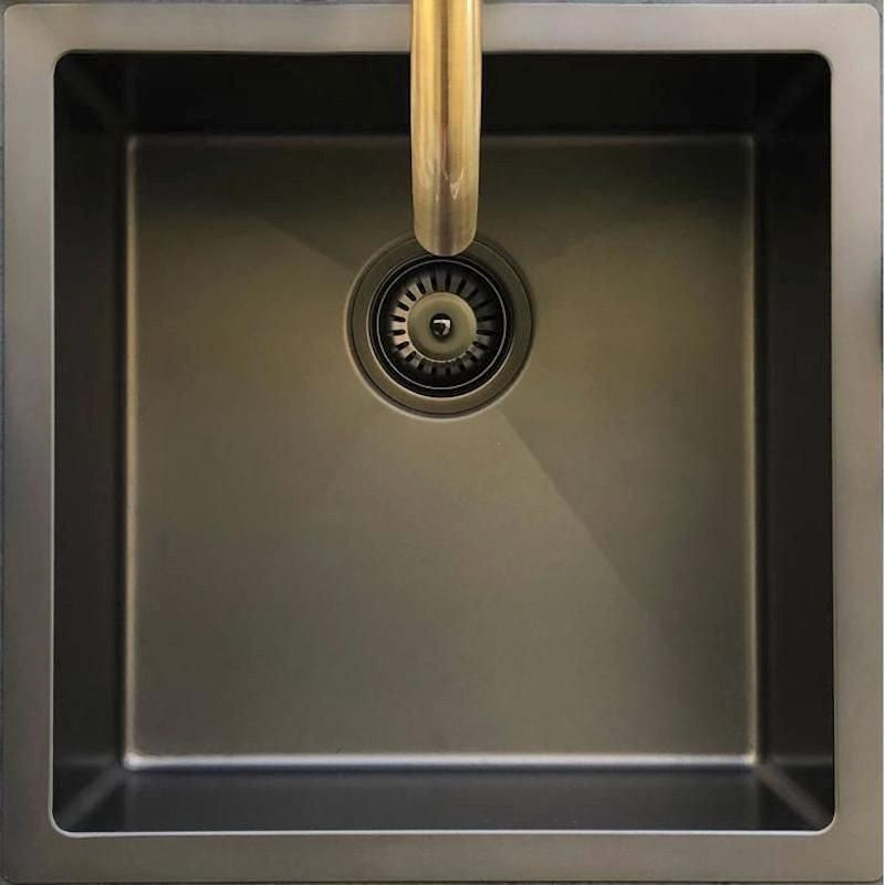 Lavello Sink Strainer and Waste Plug Basket with Stopper - Shadow