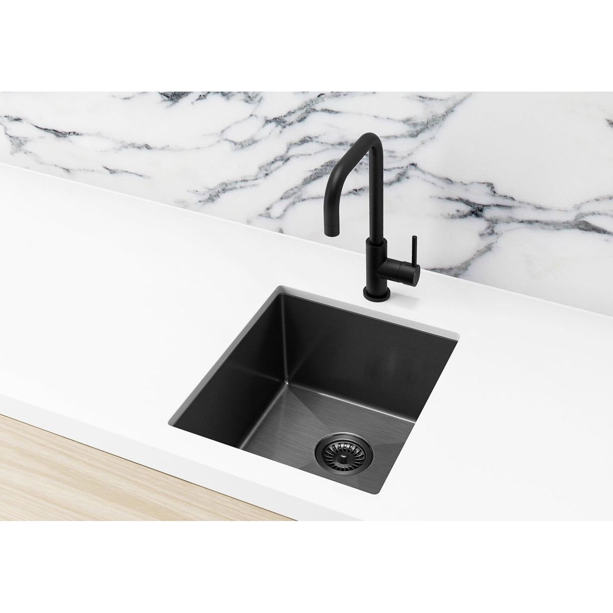 Lavello Sink Strainer and Waste Plug Basket with Stopper - Shadow