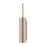 Round Toilet Brush and Holder in Polished Chrome - angled product view