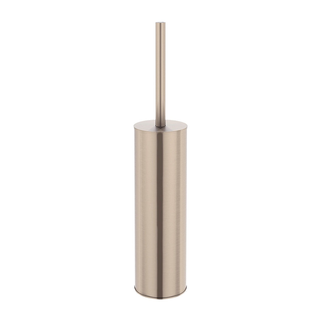 Round Toilet Brush and Holder - Champagne