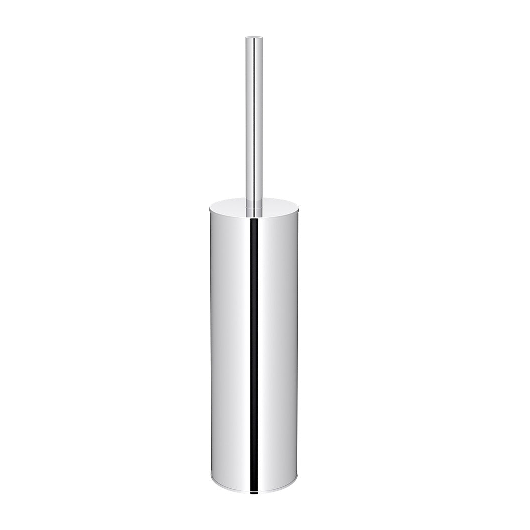 Round Toilet Brush and Holder - Polished Chrome
