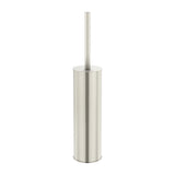 Round Toilet Brush and Holder - Brushed Nickel