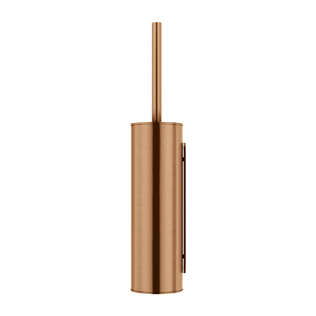 Round Toilet Brush and Holder - Lustre Bronze