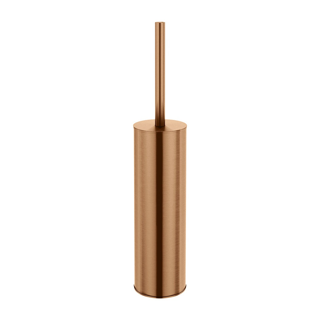 Round Toilet Brush and Holder - Lustre Bronze