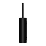 Round Toilet Brush and Holder - Matte Black