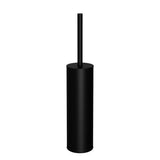 Round Toilet Brush and Holder - Matte Black