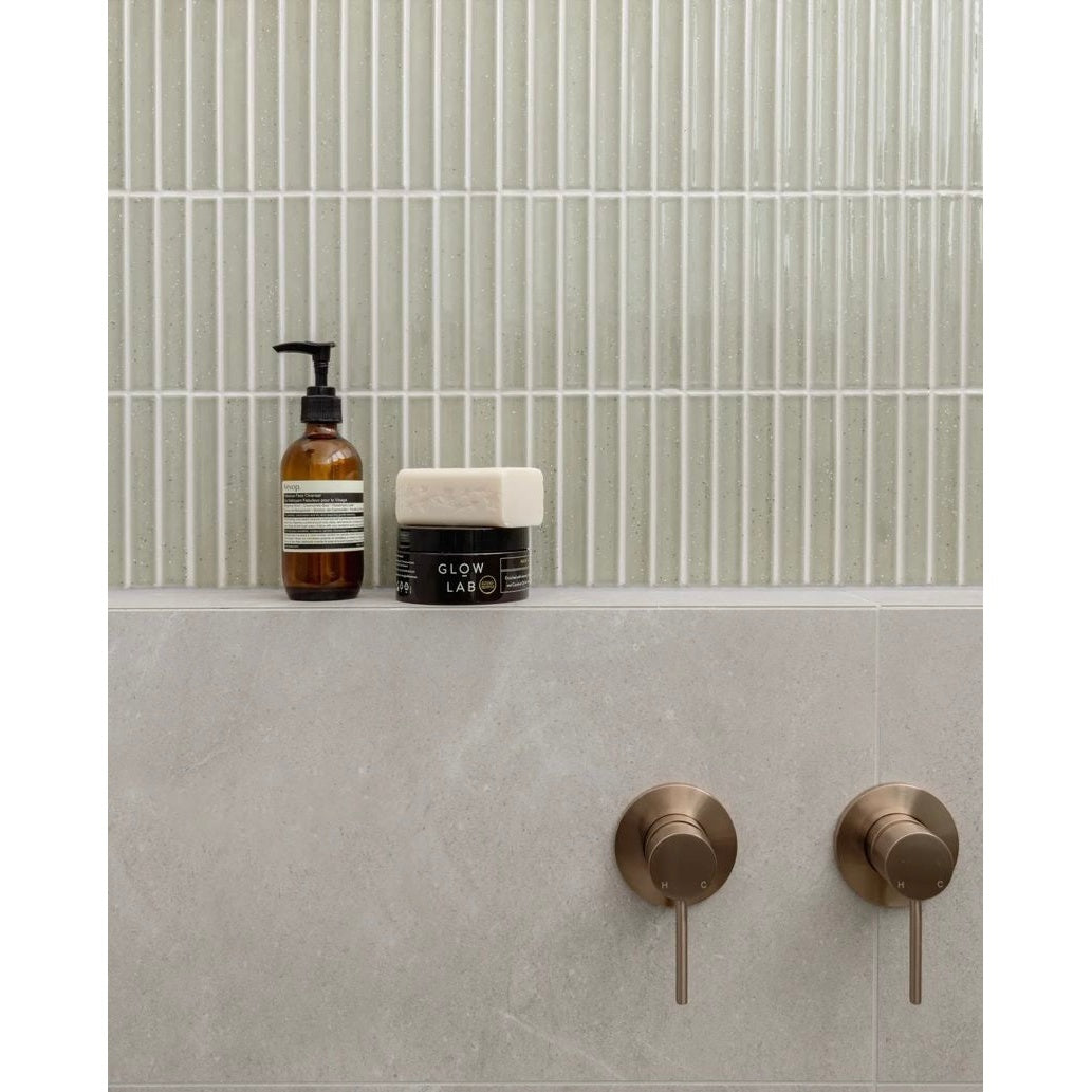 Round Wall Mixer Finish Kit in Polished Chrome - side profile view