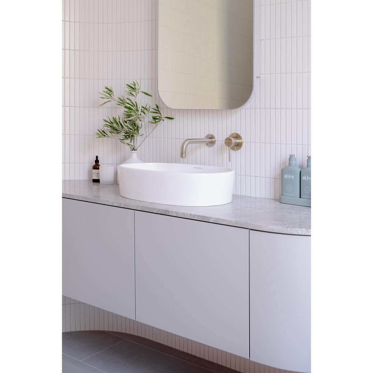 Round Wall Mixer Finish Kit - Brushed Nickel