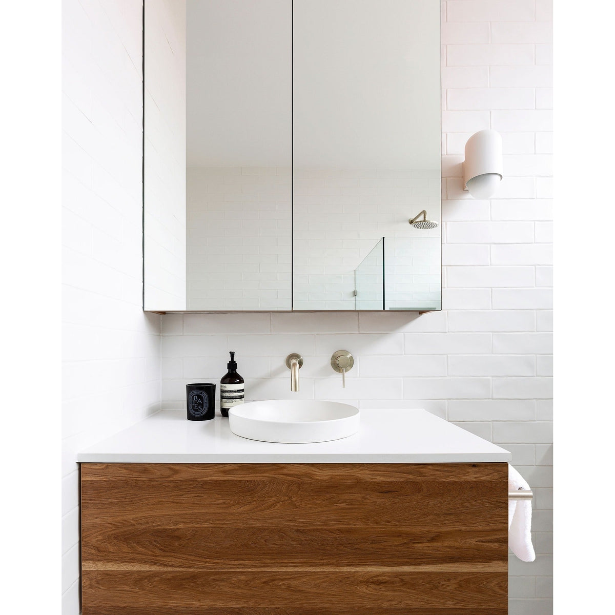 Round Wall Mixer Finish Kit - Brushed Nickel