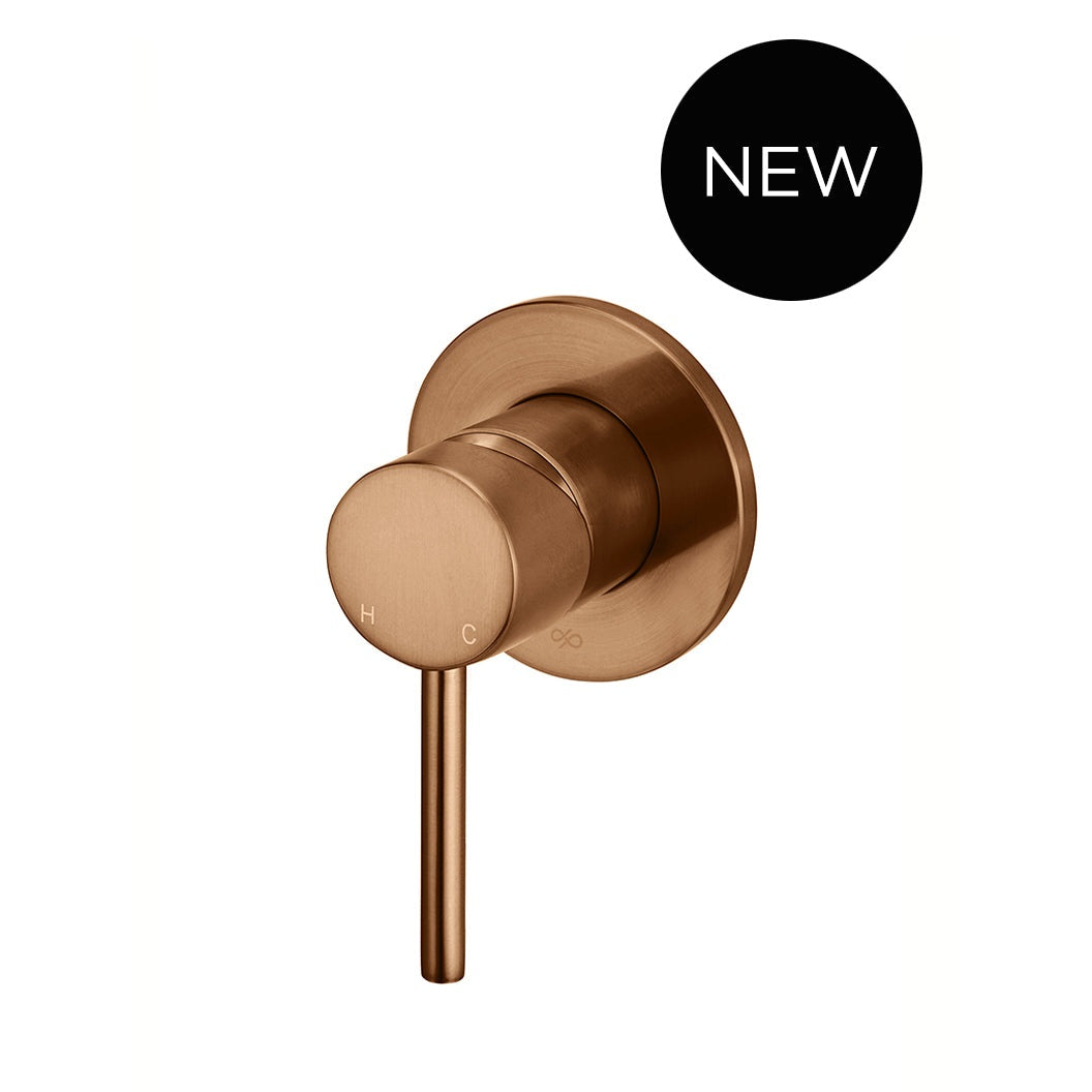 Round Wall Mixer Finish Kit in Tiger Bronze - close-up detail view