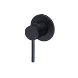 Round Wall Mixer Finish Kit - side profile view, bathroom fixture