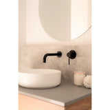 Round Wall Mixer Finish Kit - rear mounting detail