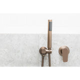 Round Wall Mixer Paddle Handle Finish Kit in Polished Chrome - angled product view
