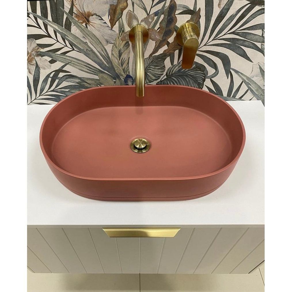 Round Wall Mixer Paddle Handle Finish Kit - Tiger Bronze