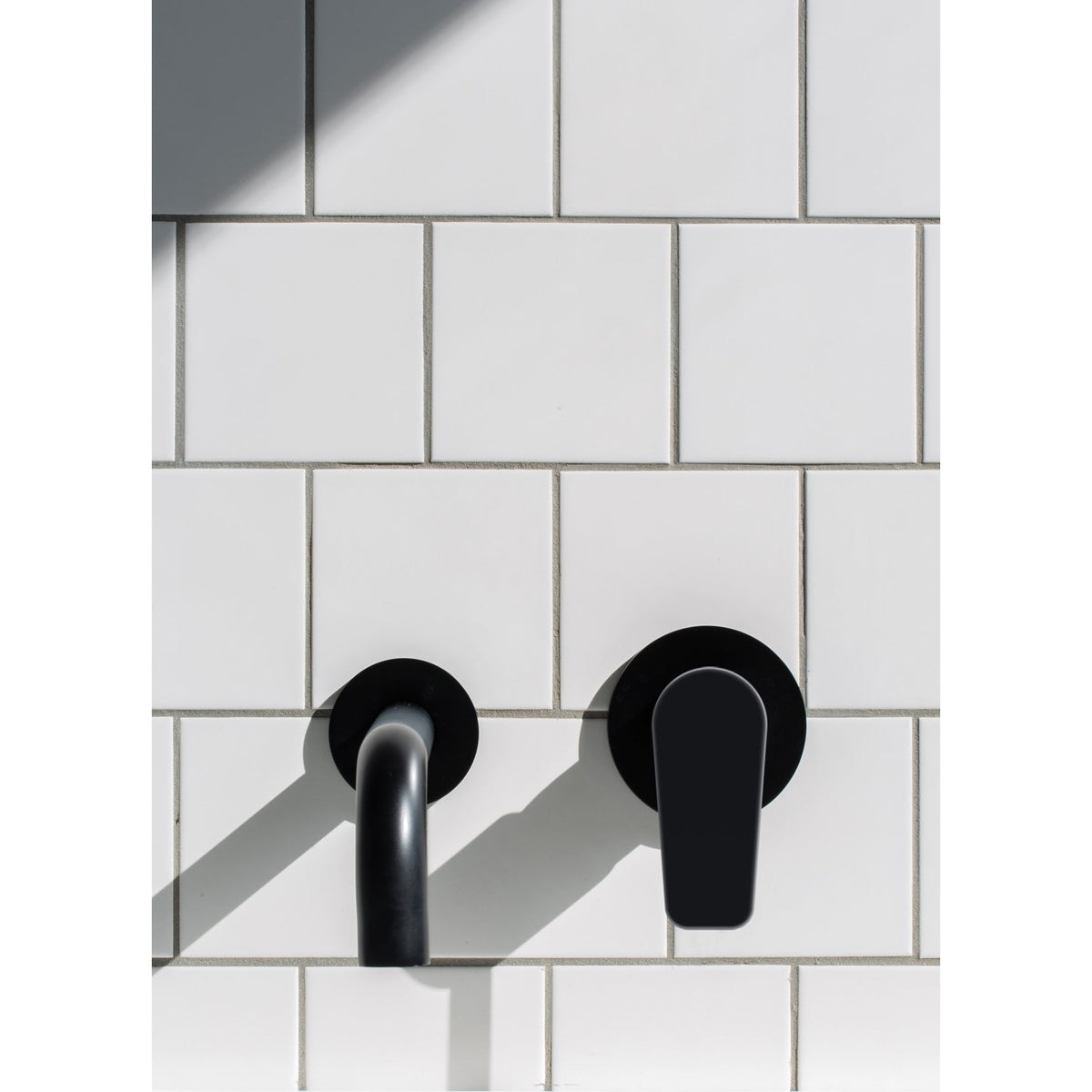 Round Wall Mixer Paddle Handle Finish Kit - alternative product view