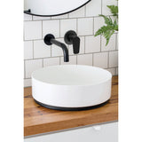 Round Wall Mixer Paddle Handle Finish Kit - Matte Black