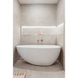 Round Wall Mixer Pinless Handle Finish Kit - Champagne