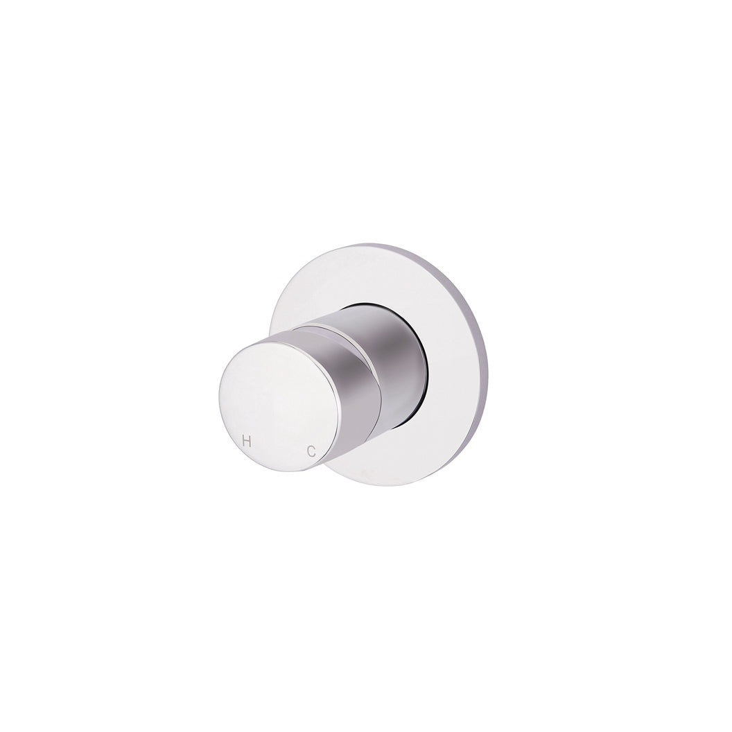 Round Wall Mixer Pinless Handle Finish Kit - Polished Chrome