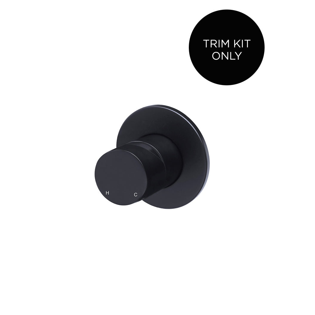 Round Wall Mixer Pinless Handle Finish Kit - front view