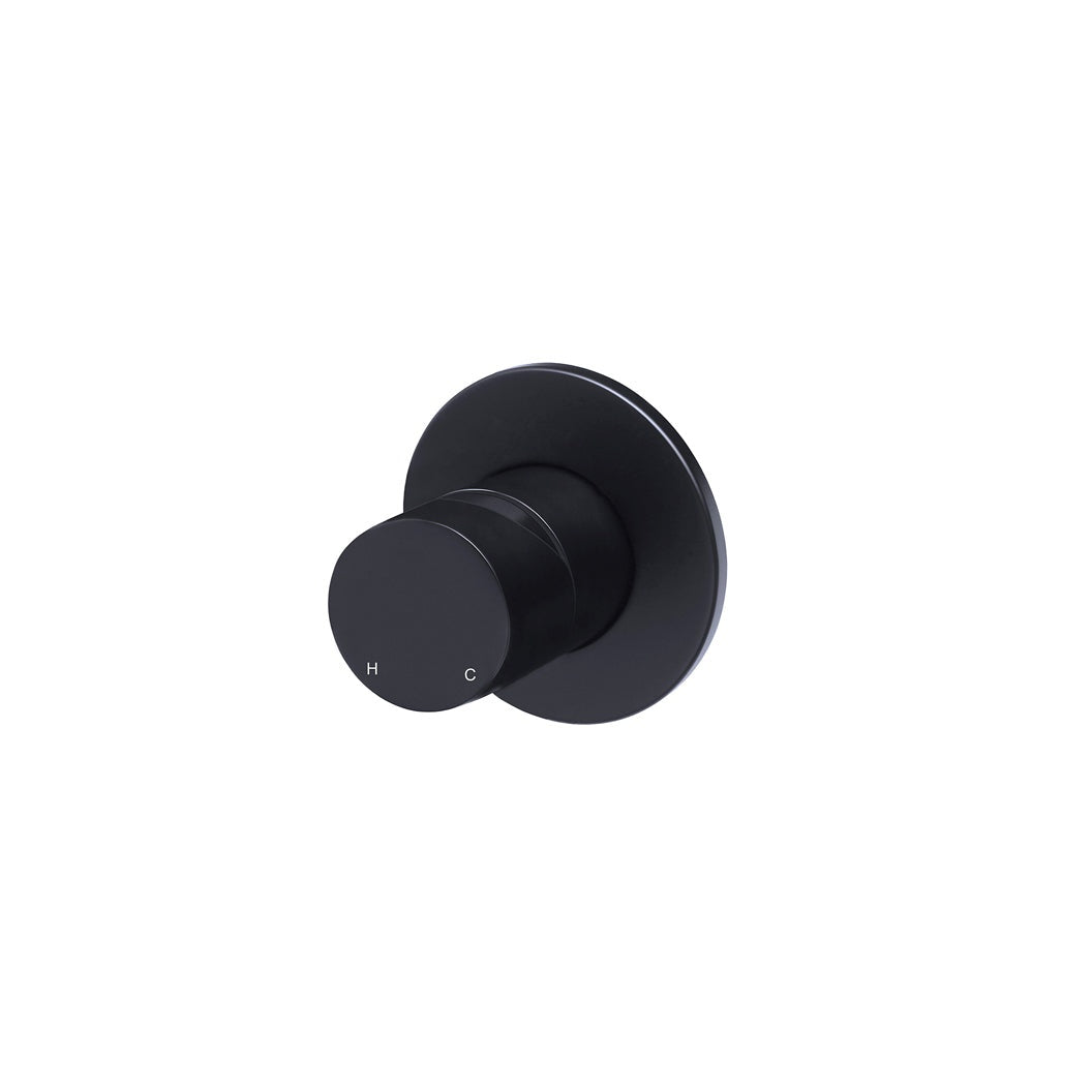 Round Wall Mixer Pinless Handle Finish Kit - close-up detail view