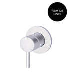 Round Wall Mixer Short Pin-lever Finish Kit - rear mounting detail