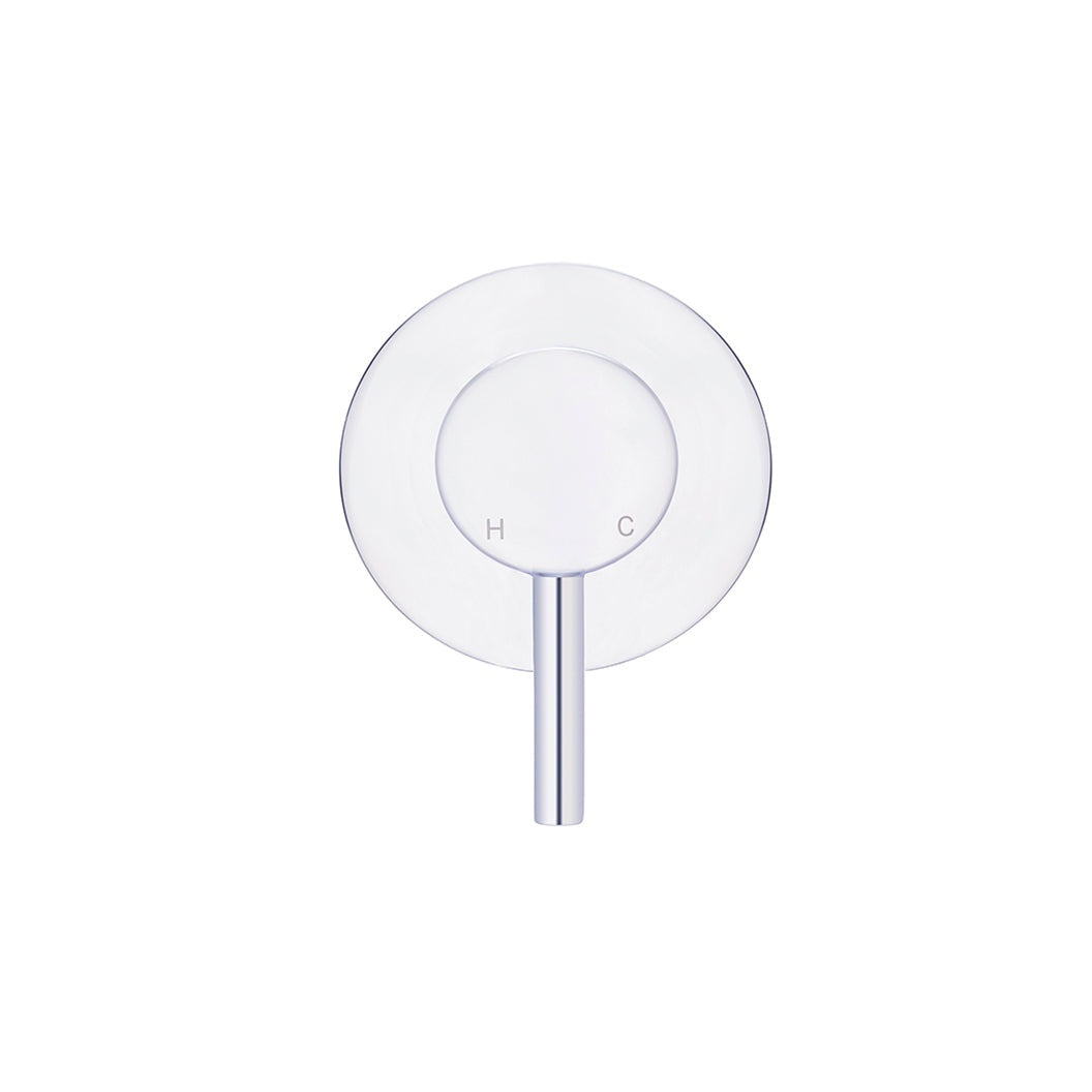 Round Wall Mixer Short Pin-lever Finish Kit - Polished Chrome