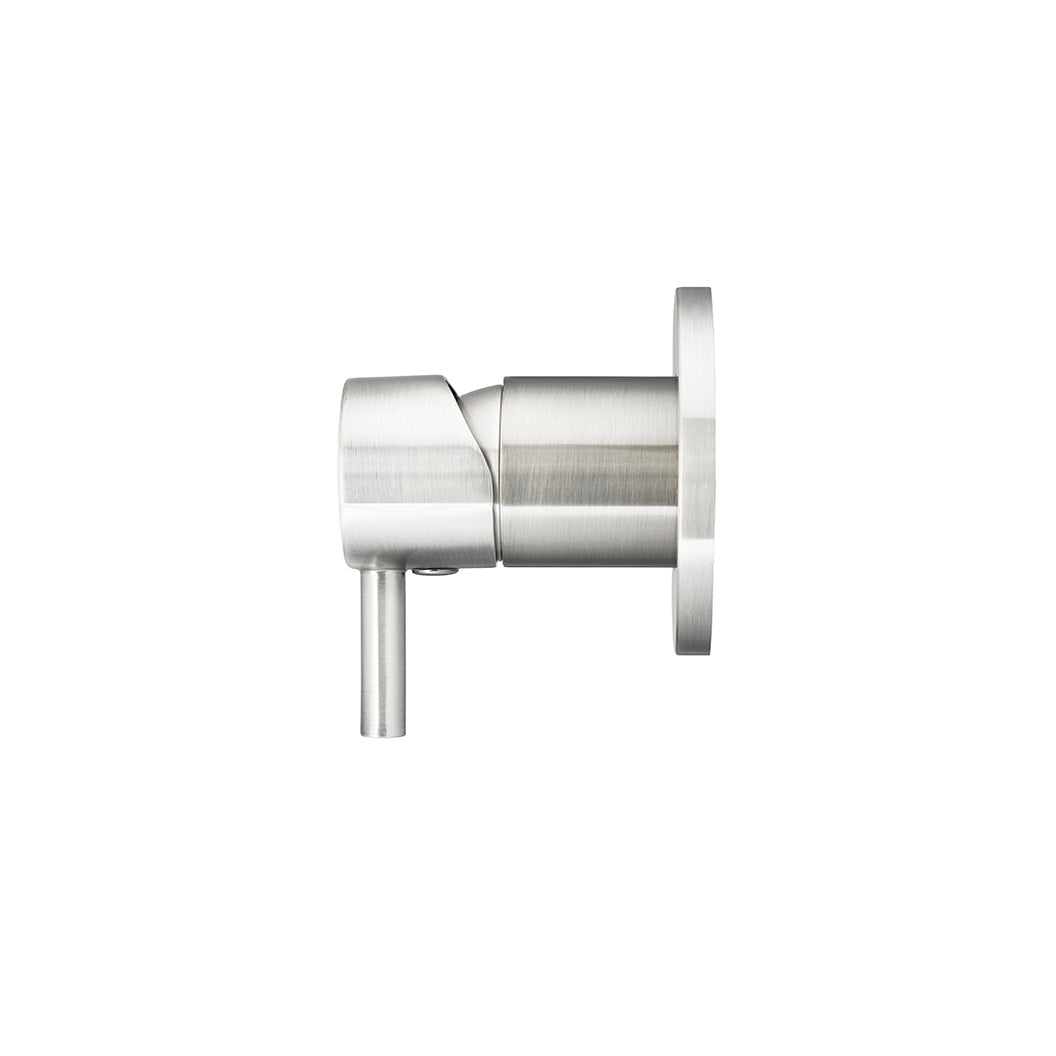 Round Wall Mixer Short Pin-lever Finish Kit - Brushed Nickel