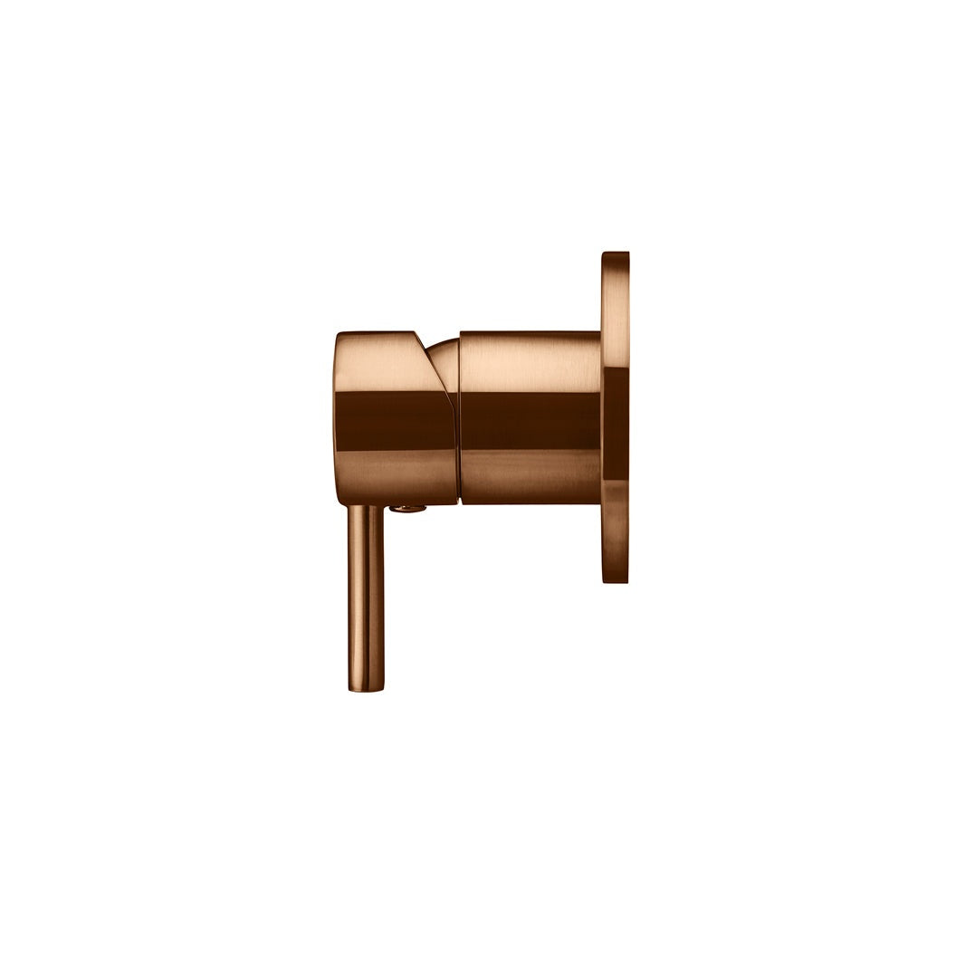Round Wall Mixer Short Pin-lever Finish Kit - Lustre Bronze