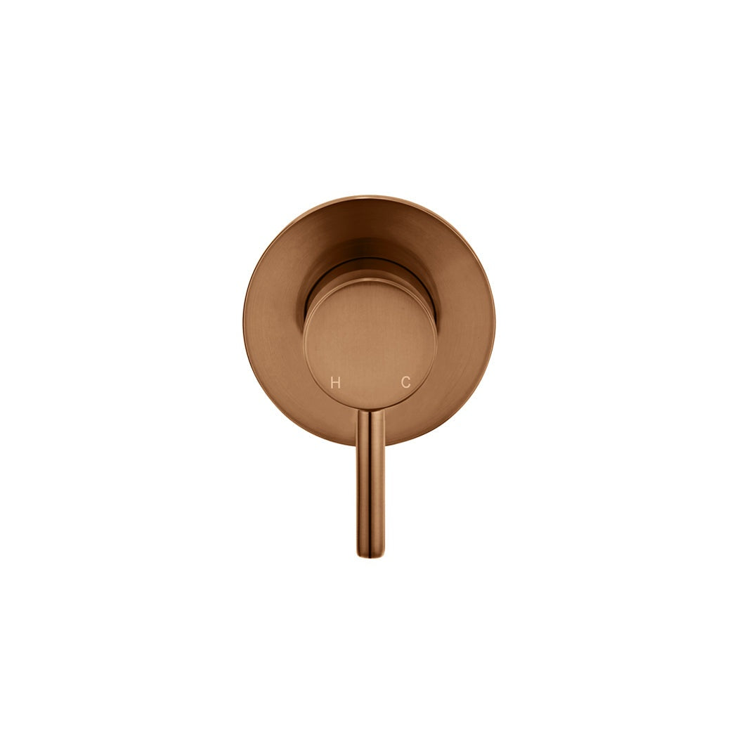 Round Wall Mixer Short Pin-lever Finish Kit - Lustre Bronze
