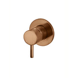 Round Wall Mixer Short Pin-lever Finish Kit - Lustre Bronze