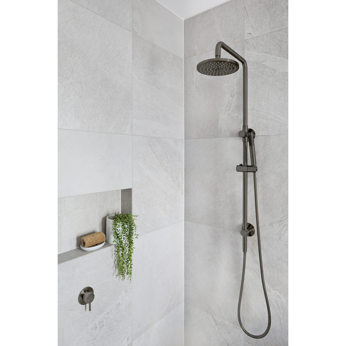 Round Wall Mixer Short Pin-lever Finish Kit - Shadow