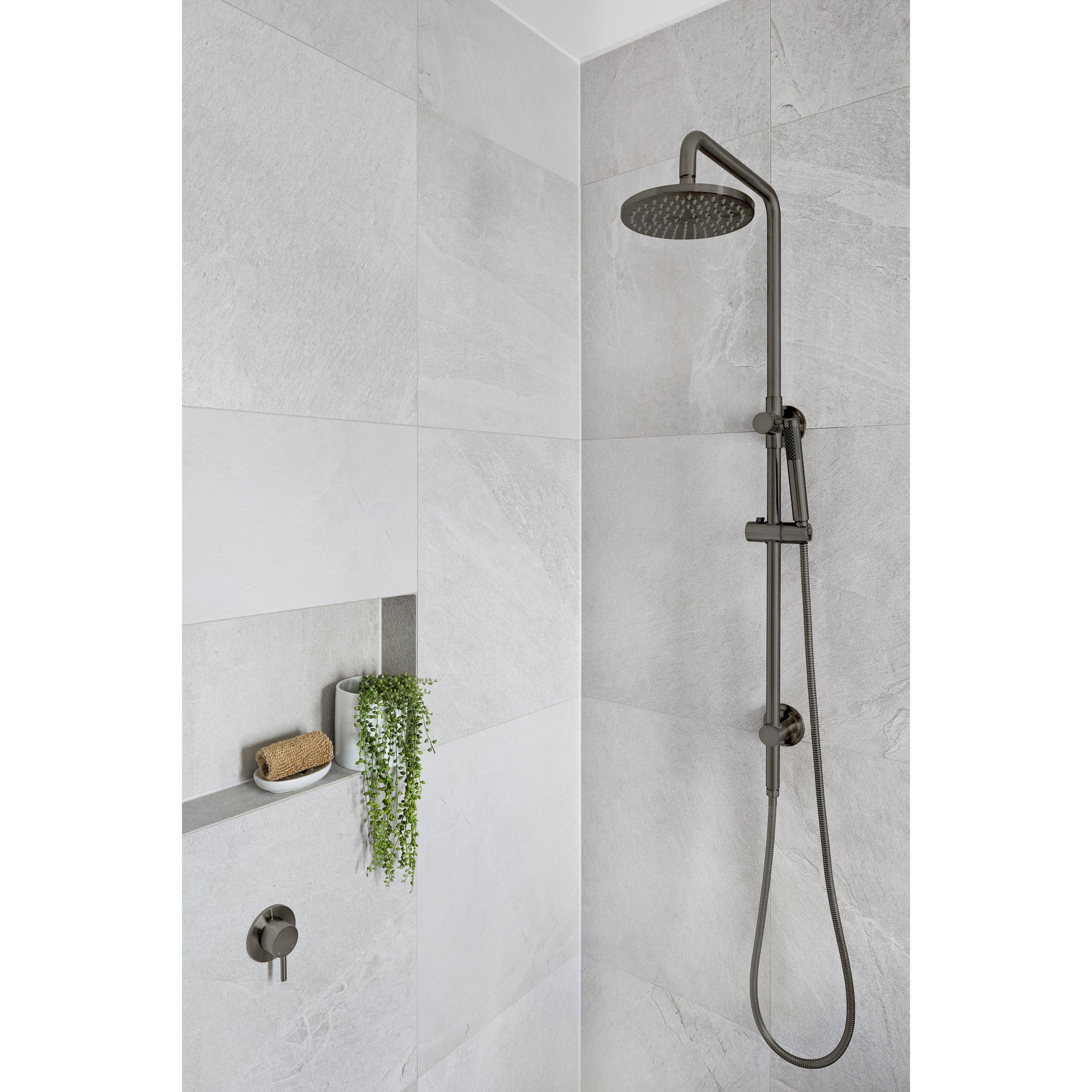 Round Wall Mixer Short Pin-lever Finish Kit - Shadow