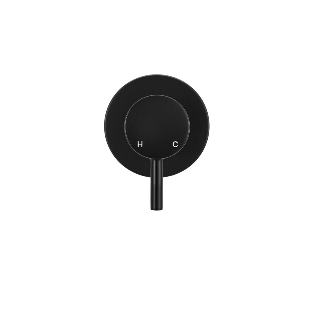 Round Wall Mixer Short Pin-lever Finish Kit - close-up detail view
