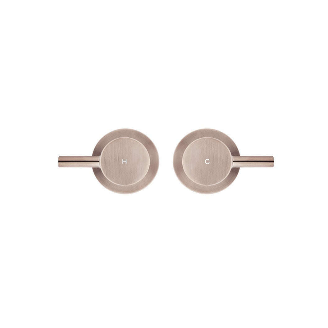 Round Quarter Turn Wall Top Assemblies - Champagne