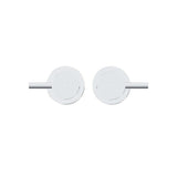 Round Quarter Turn Wall Top Assemblies - Polished Chrome