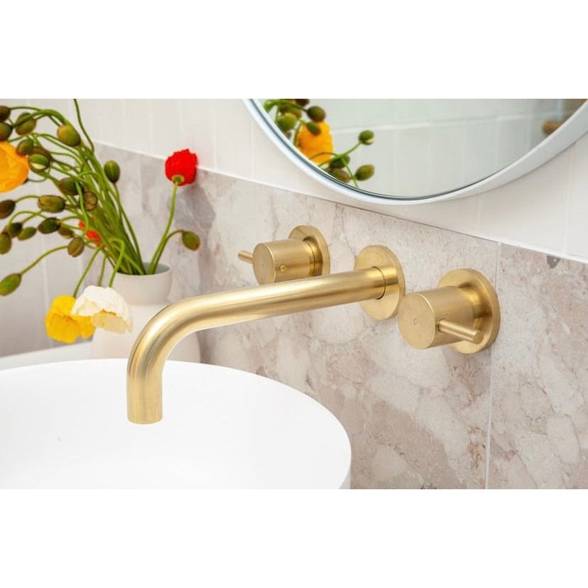 Round Quarter Turn Wall Top Assemblies - Tiger Bronze
