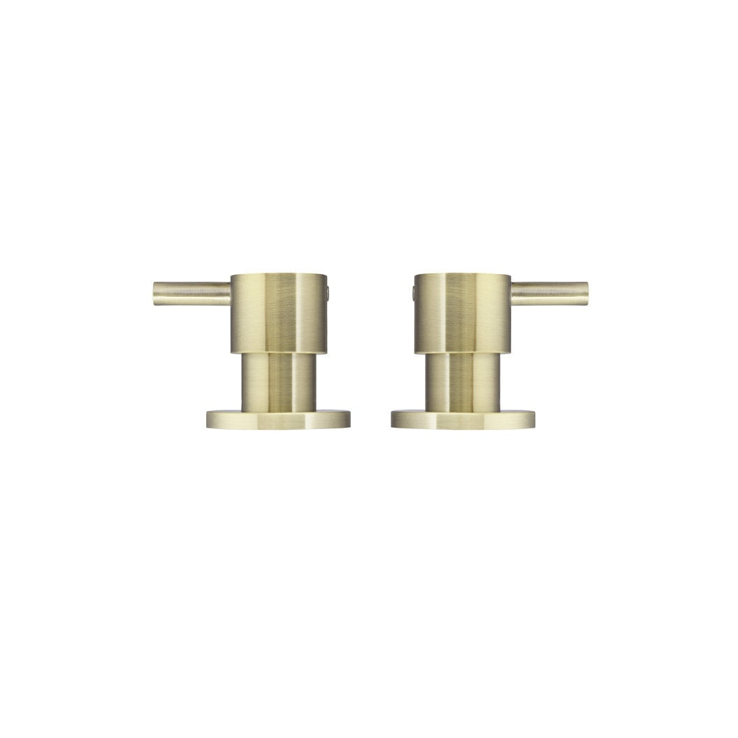 Round Quarter Turn Wall Top Assemblies - Tiger Bronze