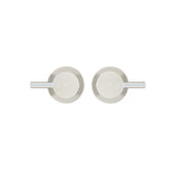 Round Quarter Turn Wall Top Assemblies in Brushed Nickel - front view