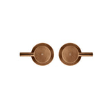 Round Quarter Turn Wall Top Assemblies - Lustre Bronze