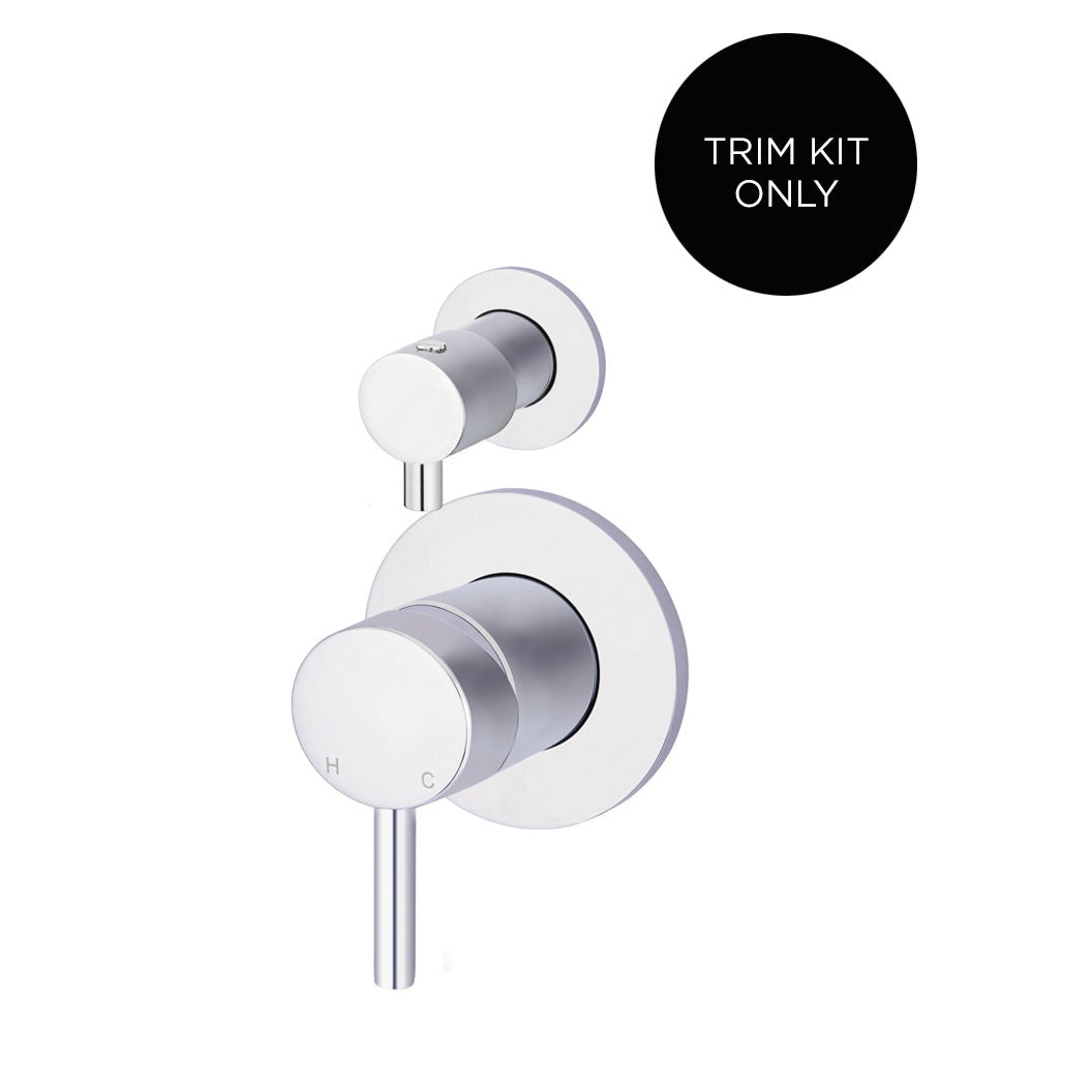 Round Diverter Mixer Finish Kit - rear mounting detail
