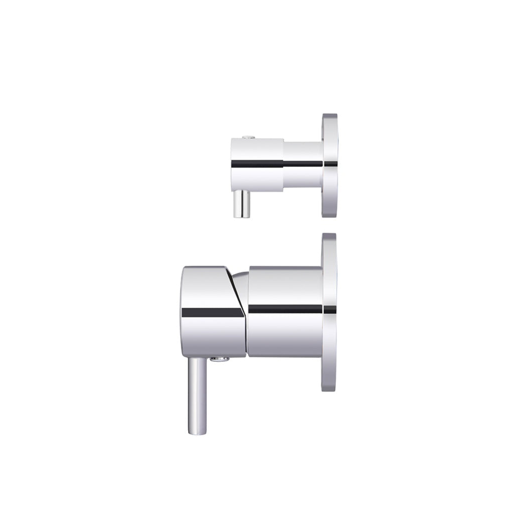 Round Diverter Mixer Finish Kit - Polished Chrome