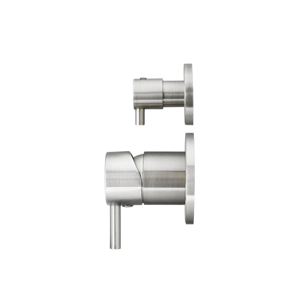 Round Diverter Mixer Finish Kit - Brushed Nickel