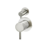Round Diverter Mixer Finish Kit in Brushed Nickel - full product view