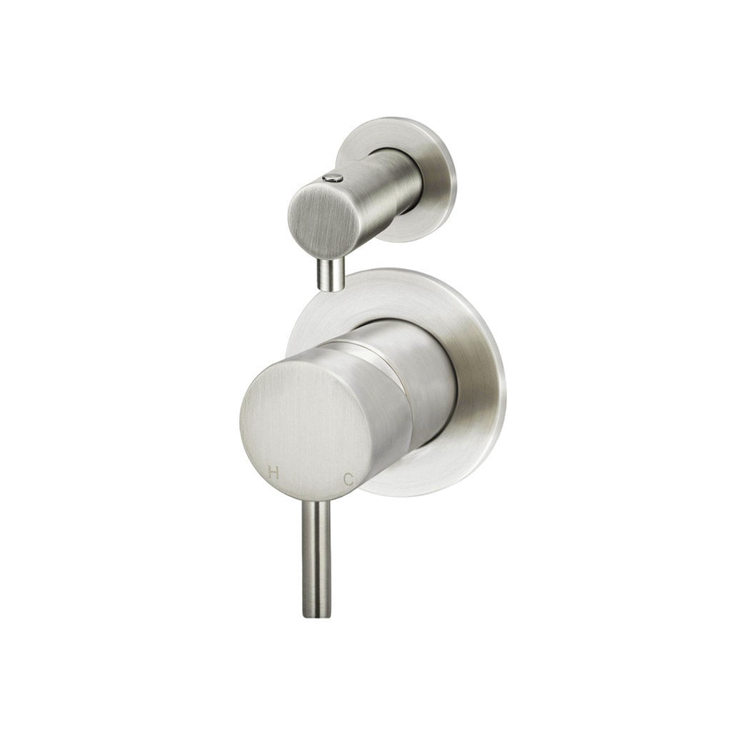 Round Diverter Mixer Finish Kit in Brushed Nickel - full product view