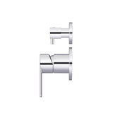 Round Diverter Mixer Paddle Handle Finish Kit - Polished Chrome