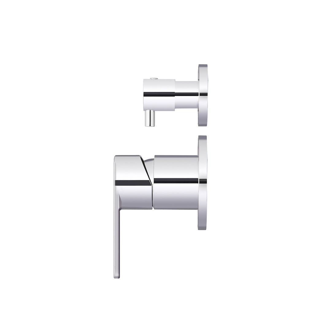 Round Diverter Mixer Paddle Handle Finish Kit - Polished Chrome