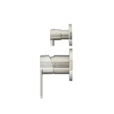 Round Diverter Mixer Paddle Handle Finish Kit - Brushed Nickel