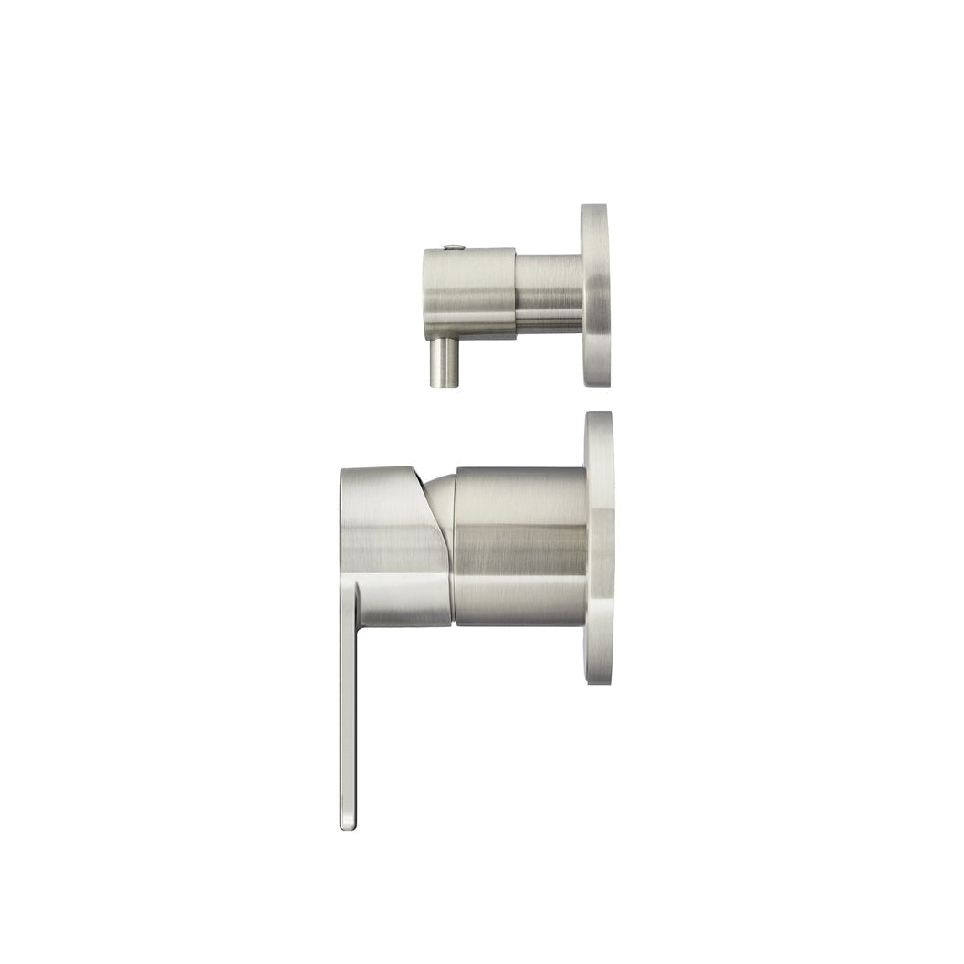 Round Diverter Mixer Paddle Handle Finish Kit - Brushed Nickel
